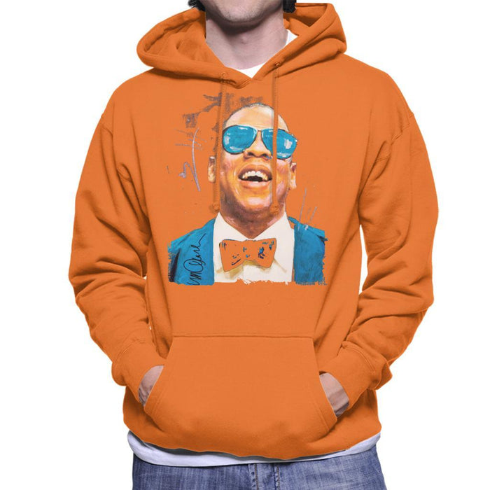 Sidney Maurer Original Portrait Of Jay Z Blue Tux Mens Hooded Sweatshirt - Mens Hooded Sweatshirt