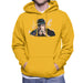Sidney Maurer Original Portrait Of Jay Z The Black Album Mens Hooded Sweatshirt - Small / Gold - Mens Hooded Sweatshirt