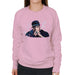 Sidney Maurer Original Portrait Of Jay Z The Black Album Womens Sweatshirt - Small / Light Pink - Womens Sweatshirt