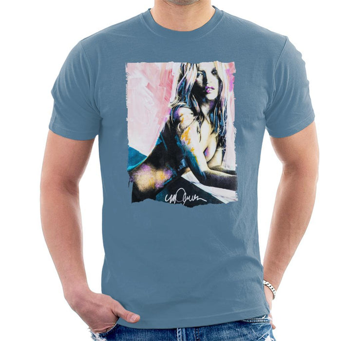 Sidney Maurer Original Portrait Of Kate Moss Nude Mens T-Shirt - Mens T-Shirt