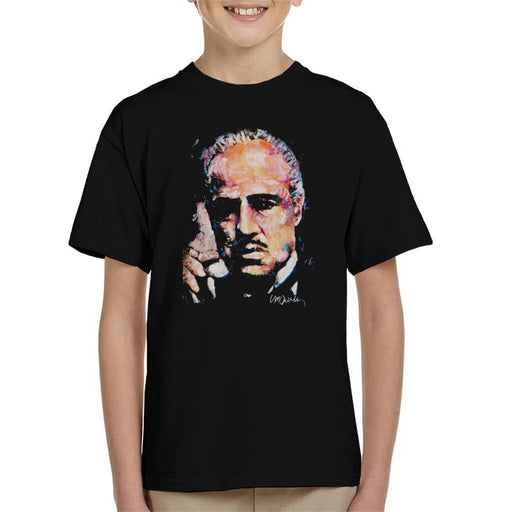 Sidney Maurer Original Portrait Of Marlon Brando Kids T-Shirt - Kids Boys T-Shirt