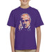 Sidney Maurer Original Portrait Of Marlon Brando Kids T-Shirt - X-Small (3-4 yrs) / Purple - Kids Boys T-Shirt