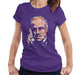 Sidney Maurer Original Portrait Of Marlon Brando Womens T-Shirt - Small / Purple - Womens T-Shirt