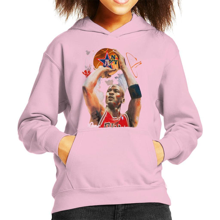 Sidney Maurer Original Portrait Of Michael Jordan Bulls Red Jersey