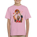Sidney Maurer Original Portrait Of Michael Jordan Bulls Red Jersey Kids T-Shirt - X-Small (3-4 yrs) / Light Pink - Kids Boys T-Shirt