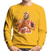 Sidney Maurer Original Portrait Of Michael Jordan Bulls White Jersey Mens Sweatshirt - Small / Gold - Mens Sweatshirt