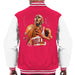 Sidney Maurer Original Portrait Of Michael Jordan Bulls White Jersey Mens Varsity Jacket - Mens Varsity Jacket