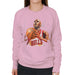 Sidney Maurer Original Portrait Of Michael Jordan Bulls White Jersey Womens Sweatshirt - Small / Light Pink - Womens Sweatshirt