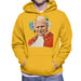Sidney Maurer Original Portrait Of Pope John Paul II Mens Hooded Sweatshirt - Small / Gold - Mens Hooded Sweatshirt
