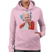 Sidney Maurer Original Portrait Of Pope John Paul II Womens Hooded Sweatshirt - Small / Light Pink - Womens Hooded Sweatshirt