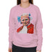 Sidney Maurer Original Portrait Of Pope John Paul II Womens Sweatshirt - Small / Light Pink - Womens Sweatshirt