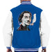 Sidney Maurer Original Portrait Of Salvador Dali Mens Varsity Jacket - Small / Royal/White - Mens Varsity Jacket