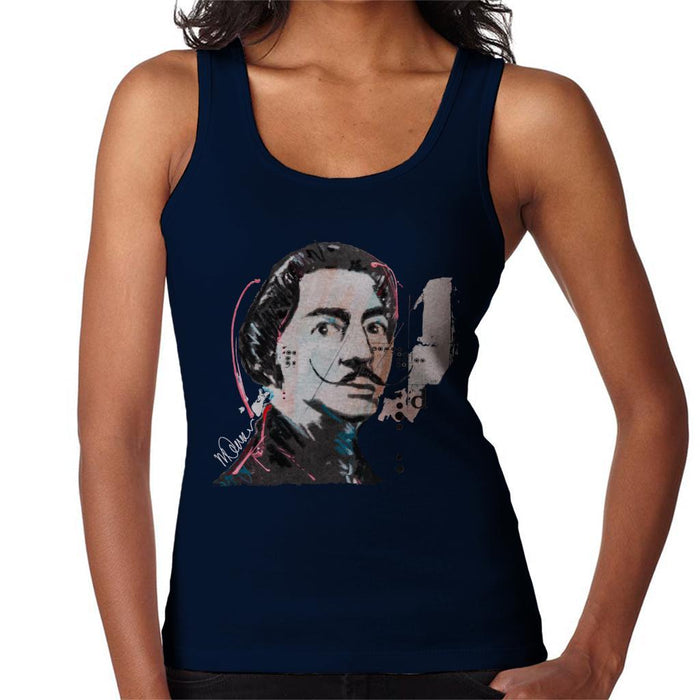 Sidney Maurer Original Portrait Of Salvador Dali Womens Vest - Womens Vest