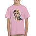 Sidney Maurer Original Portrait Of Twiggy Kids T-Shirt - X-Small (3-4 yrs) / Light Pink - Kids Boys T-Shirt