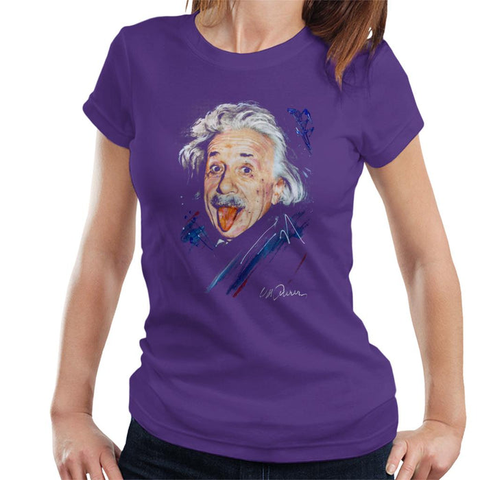 Sidney Maurer Original Portrait Of Albert Einstein Women's T-Shirt