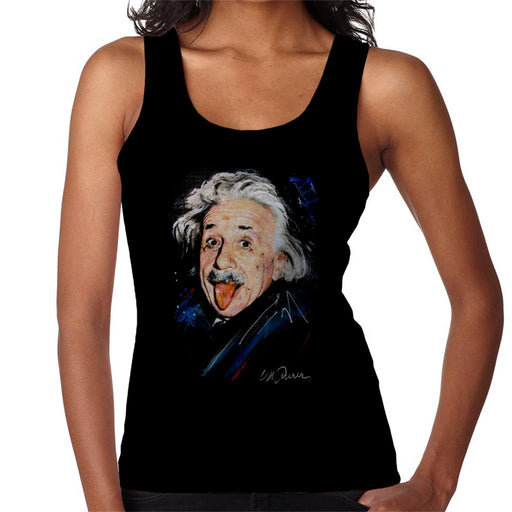 Sidney Maurer Original Portrait Of Albert Einstein Women's Vest