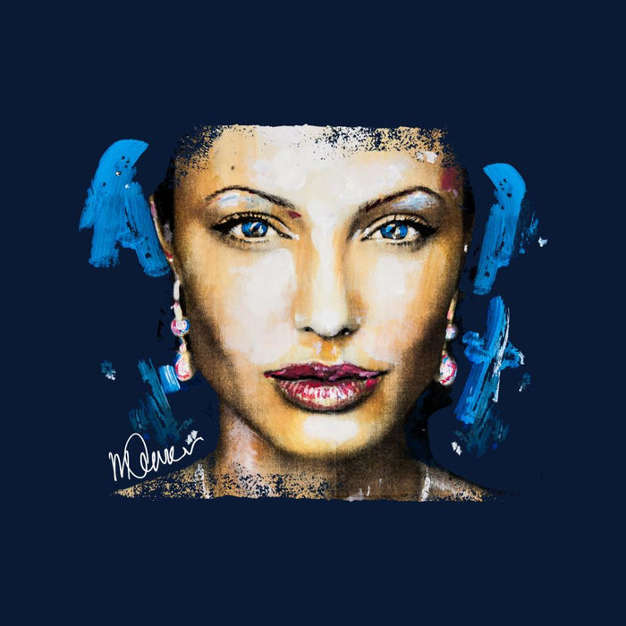Sidney Maurer Original Portrait Of Angelina Jolie Women's Sweatshirt