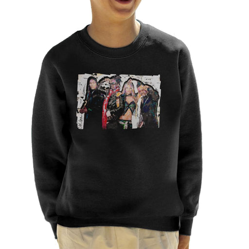 Sidney Maurer Original Portrait Of Black Eyed Peas Kid's Sweatshirt