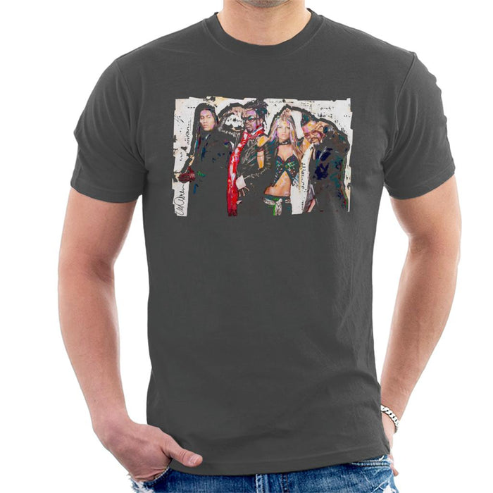Sidney Maurer Original Portrait Of Black Eyed Peas Men's T-Shirt