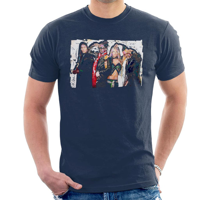 Sidney Maurer Original Portrait Of Black Eyed Peas Men's T-Shirt
