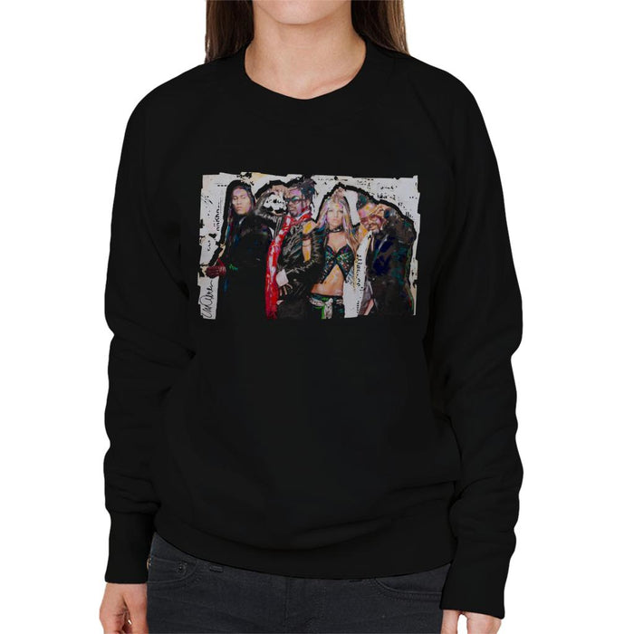 Sidney Maurer Original Portrait Of Black Eyed Peas Women's Sweatshirt