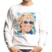 Sidney Maurer Original Portrait Of Jon Bon Jovi Men's Sweatshirt