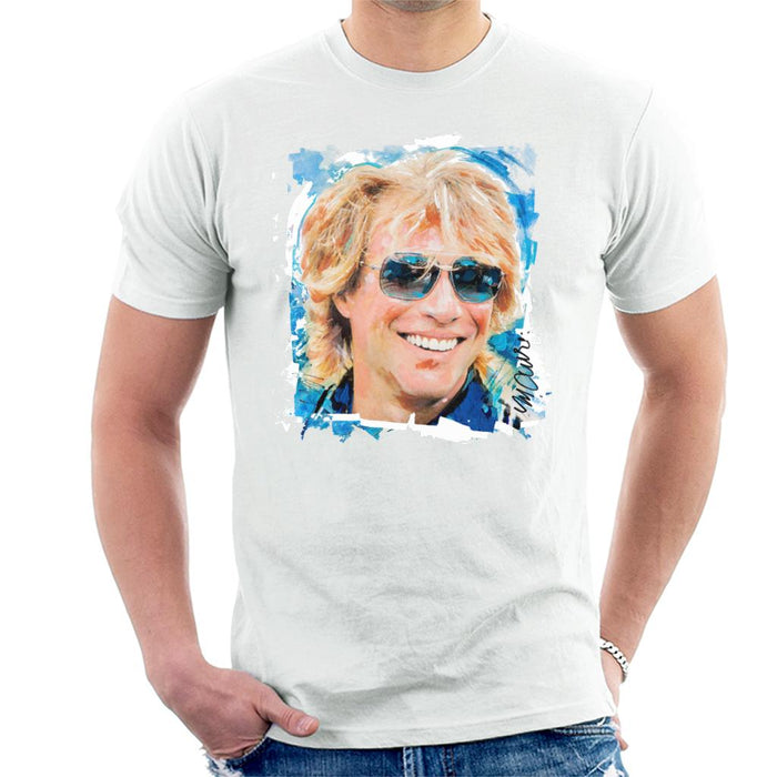 Sidney Maurer Original Portrait Of Jon Bon Jovi Men's T-Shirt