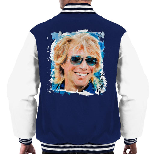 Sidney Maurer Original Portrait Of Jon Bon Jovi Men's Varsity Jacket