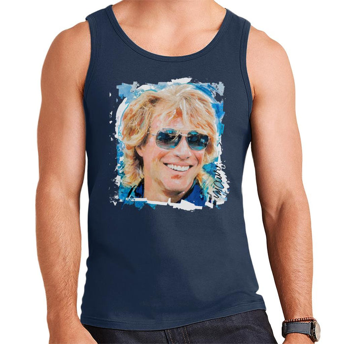 Sidney Maurer Original Portrait Of Jon Bon Jovi Men's Vest