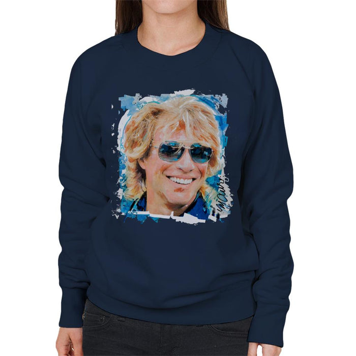 Sidney Maurer Original Portrait Of Jon Bon Jovi Women's Sweatshirt