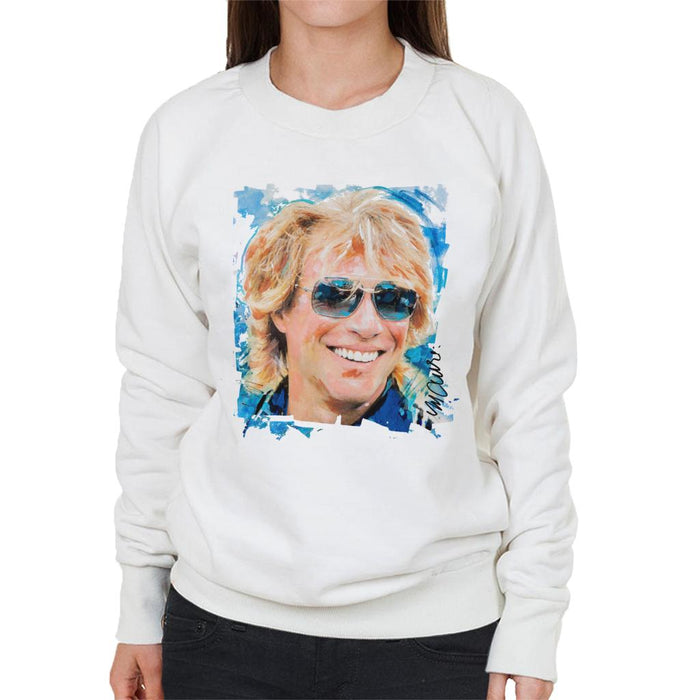 Sidney Maurer Original Portrait Of Jon Bon Jovi Women's Sweatshirt