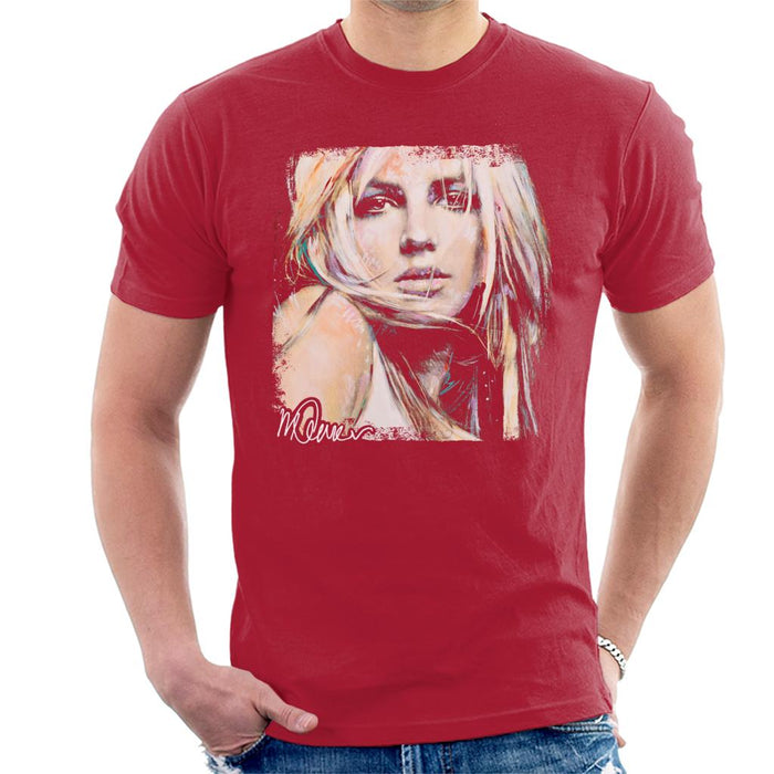 Sidney Maurer Original Portrait Of Britney Spears Men's T-Shirt