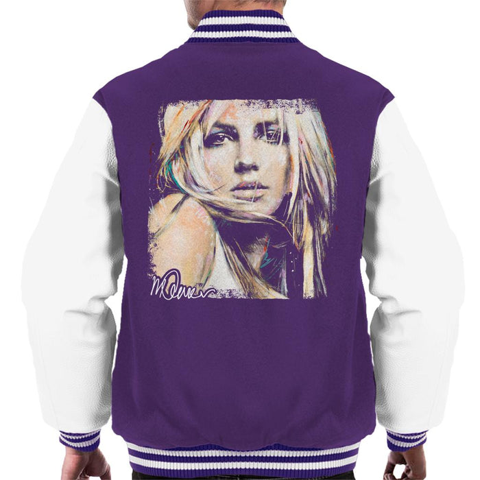 Sidney Maurer Original Portrait Of Britney Spears Men's Varsity Jacket