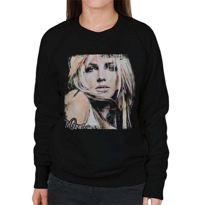 Sidney Maurer Original Portrait Of Britney Spears Women's Sweatshirt