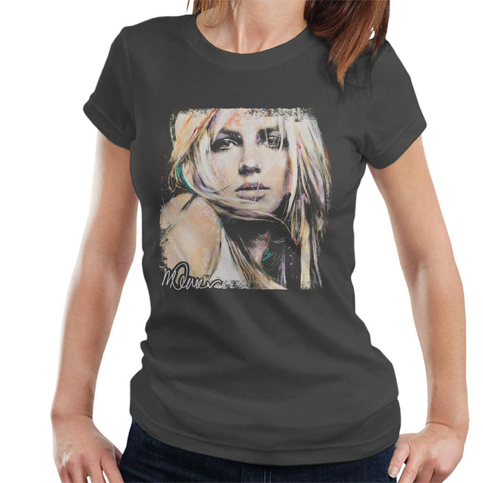 Sidney Maurer Original Portrait Of Britney Spears Women's T-Shirt