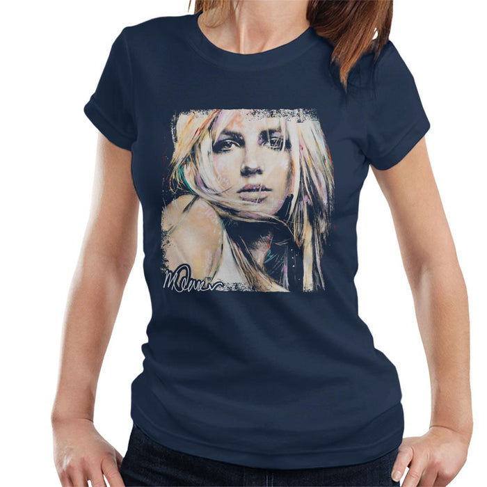 Sidney Maurer Original Portrait Of Britney Spears Women's T-Shirt
