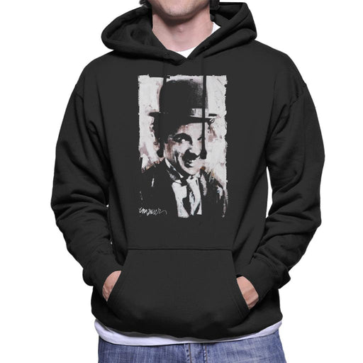 Sidney Maurer Original Portrait Of Charlie Chaplin Smiling Men's Hooded Sweatshirt