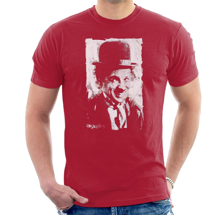 Sidney Maurer Original Portrait Of Charlie Chaplin Smiling Men's T-Shirt