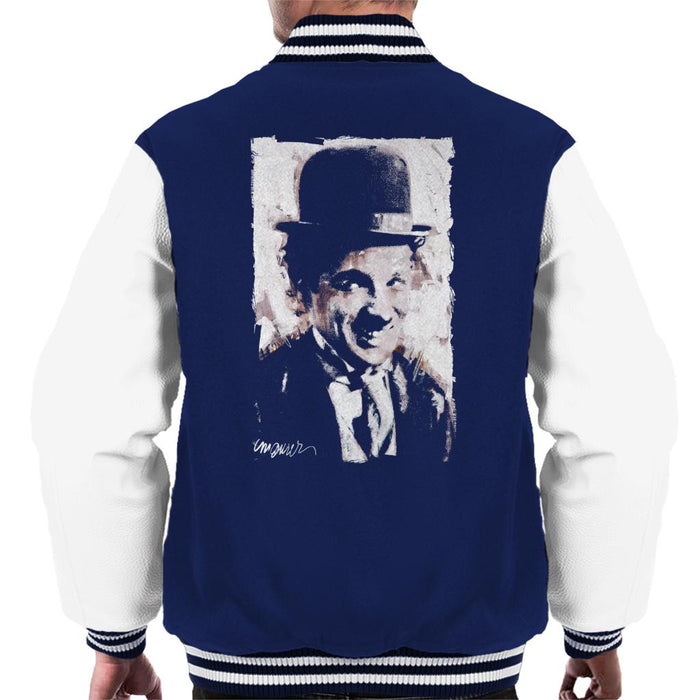 Sidney Maurer Original Portrait Of Charlie Chaplin Smiling Men's Varsity Jacket