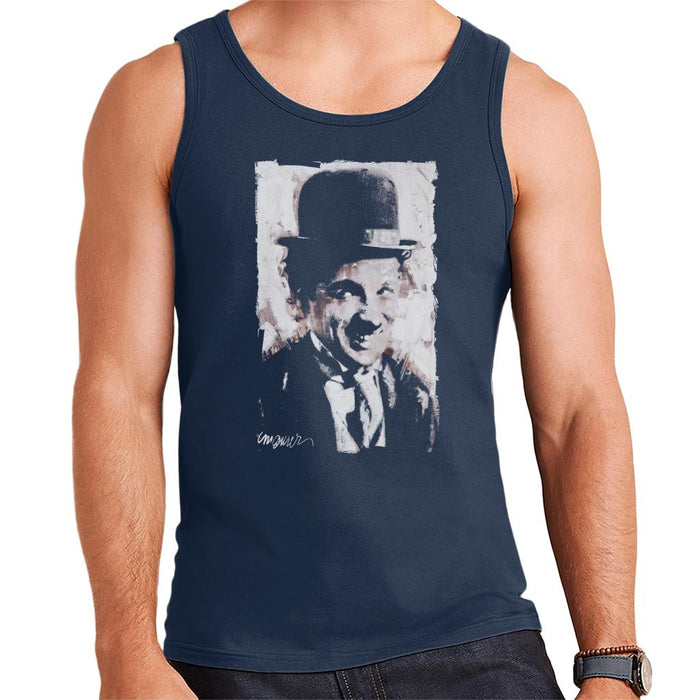 Sidney Maurer Original Portrait Of Charlie Chaplin Smiling Men's Vest