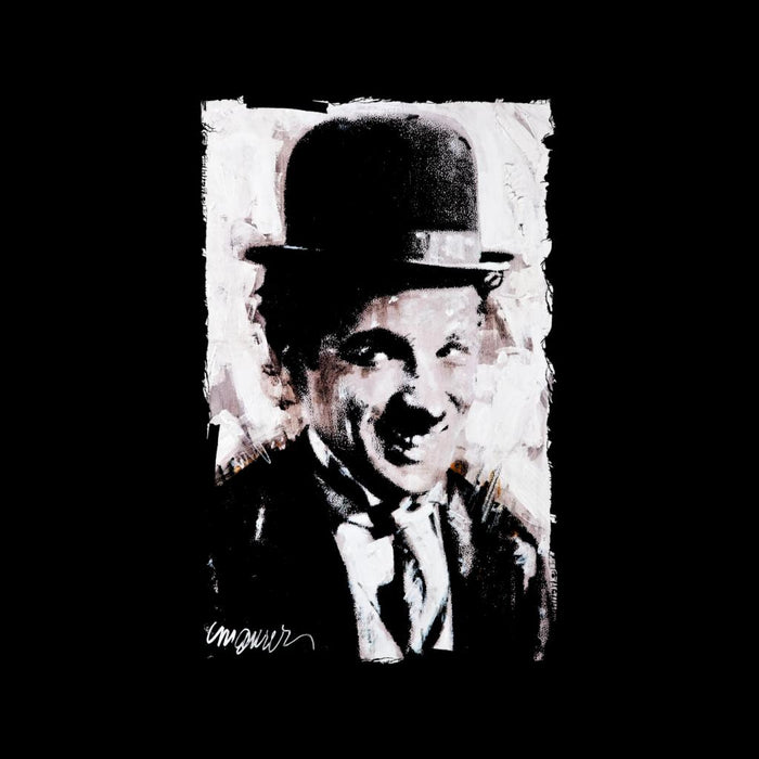Sidney Maurer Original Portrait Of Charlie Chaplin Smiling Women's Hooded Sweatshirt
