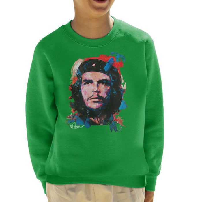 Sidney Maurer Original Portrait Of Che Guevara Kid's Sweatshirt