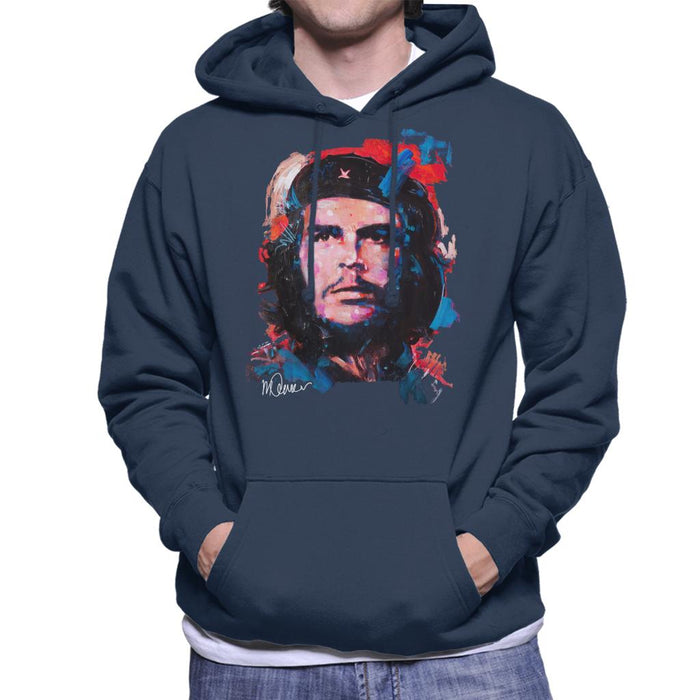 Sidney Maurer Original Portrait Of Che Guevara Men's Hooded Sweatshirt