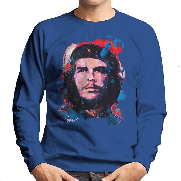 Sidney Maurer Original Portrait Of Che Guevara Men's Sweatshirt