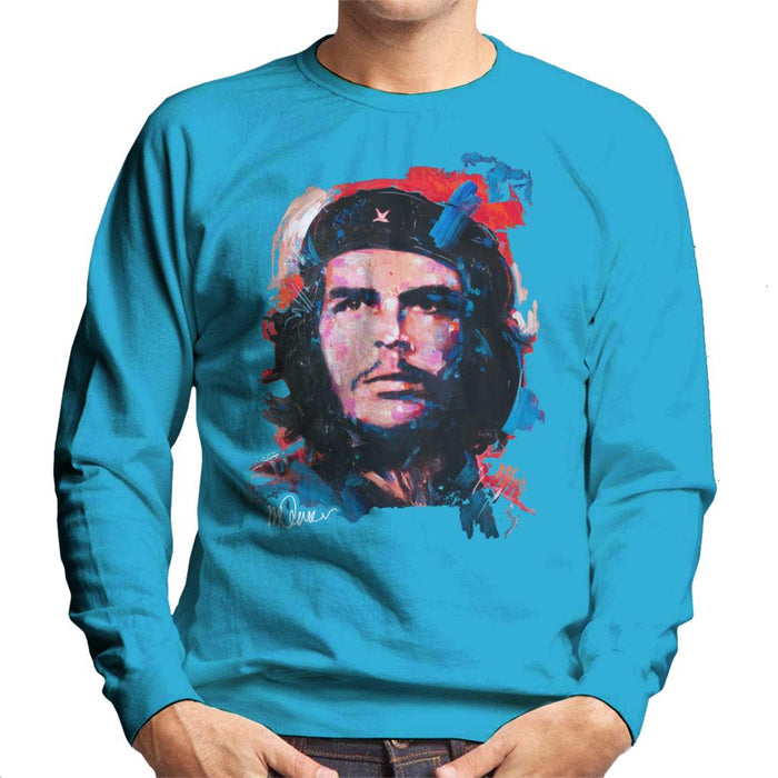 Sidney Maurer Original Portrait Of Che Guevara Men's Sweatshirt