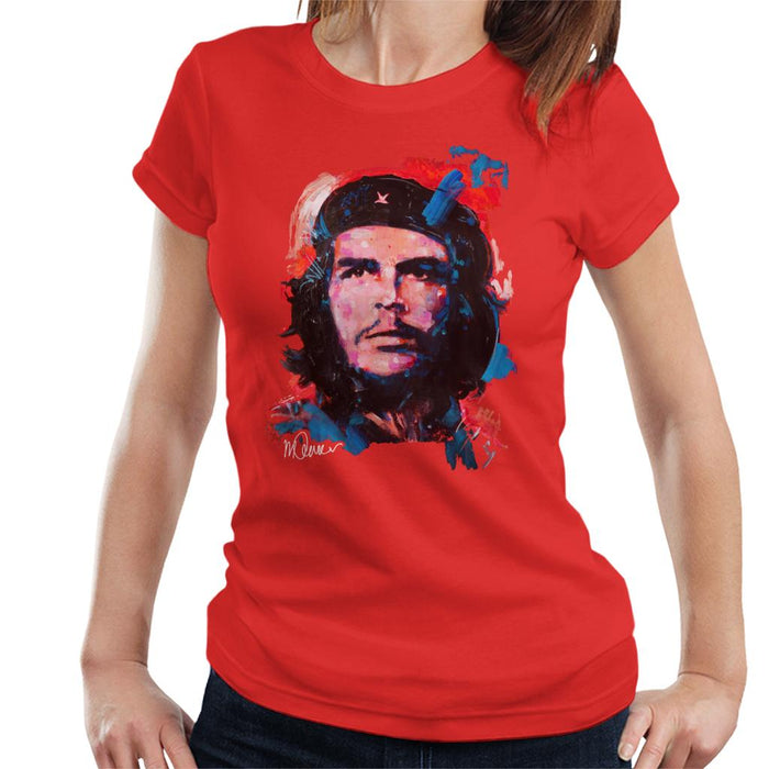 Sidney Maurer Original Portrait Of Che Guevara Women's T-Shirt