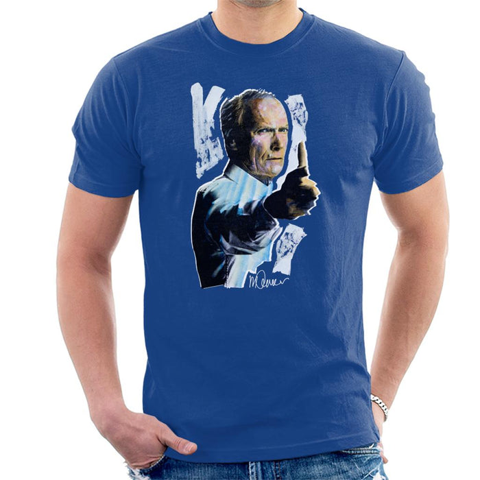 Sidney Maurer Original Portrait Of Clint Eastwood Gran Torino Men's T-Shirt