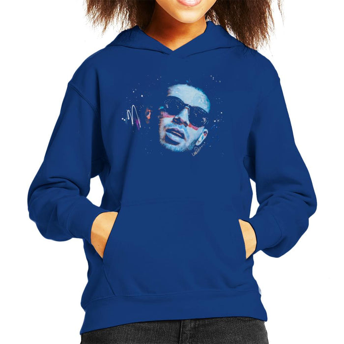 Sidney Maurer Original Portrait Of Drake Sunglasses Kid's Hooded Sweatshirt