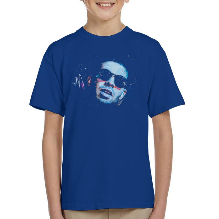 Sidney Maurer Original Portrait Of Drake Sunglasses Kid's T-Shirt