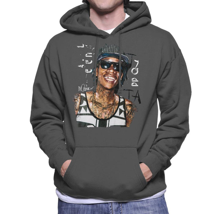 Sidney Maurer Original Portrait Of Wiz Khalifa Men's Hooded Sweatshirt